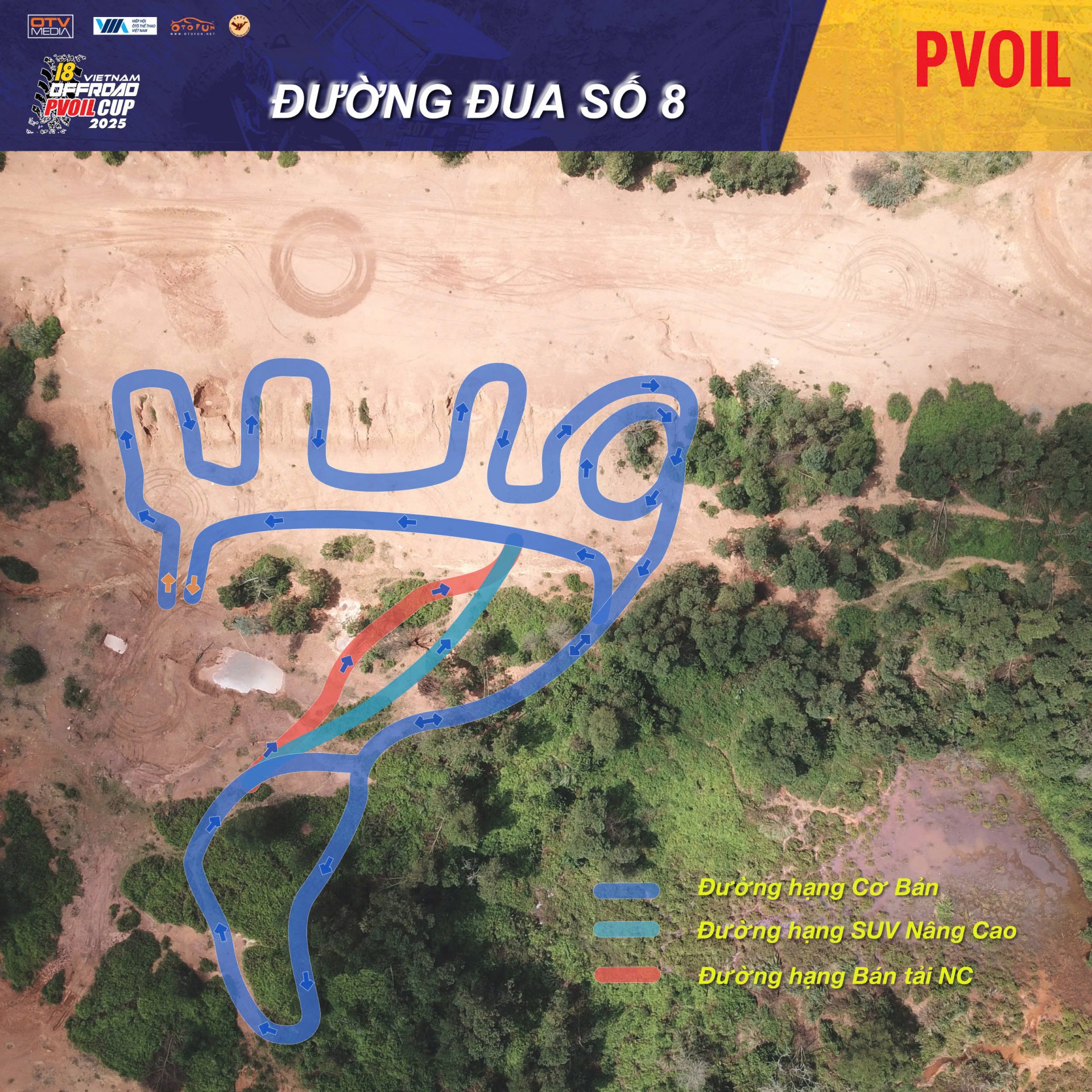 PVOIL VOC 2025 nóng dần với sơ đồ 24 đường đua đầy thử thách