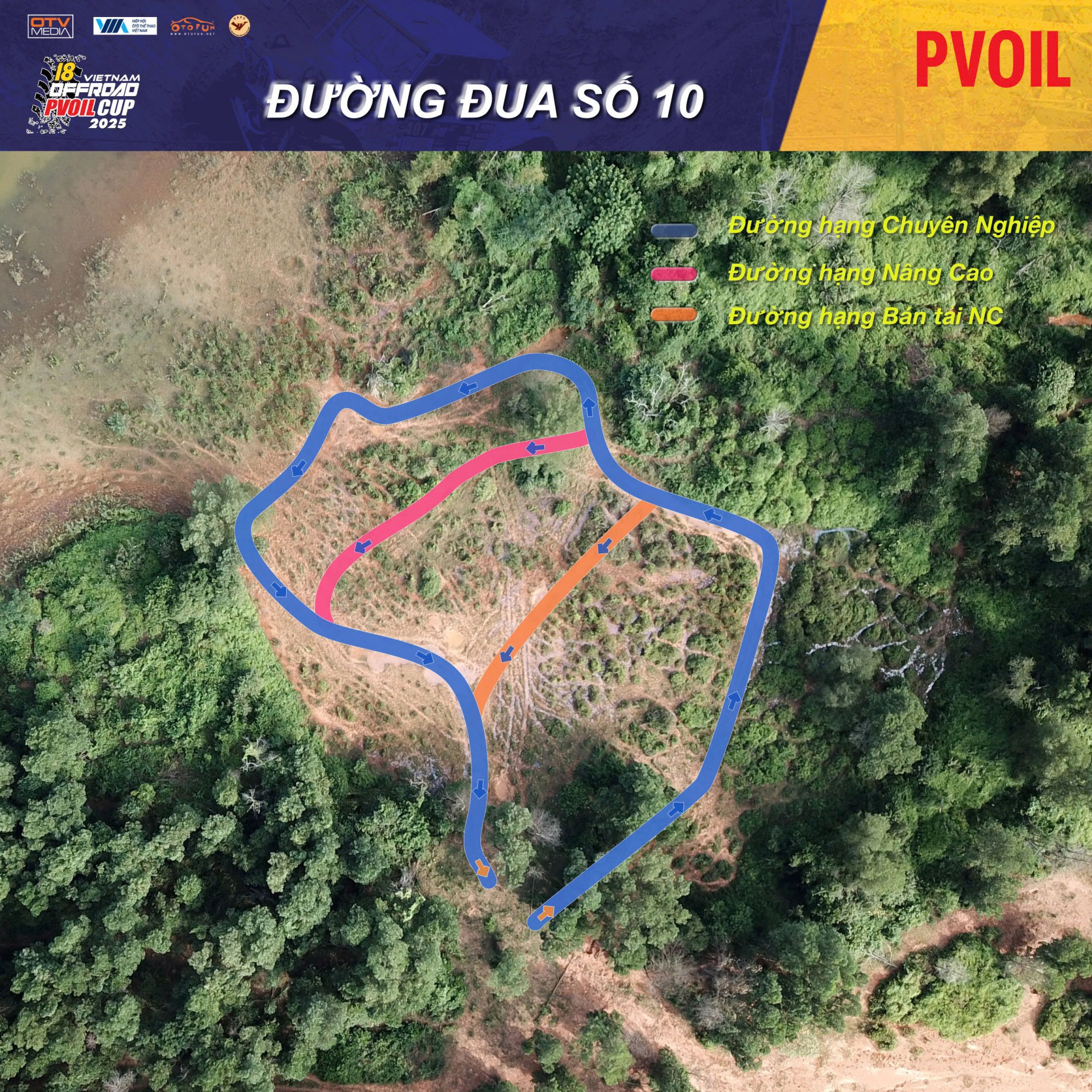PVOIL VOC 2025 nóng dần với sơ đồ 24 đường đua đầy thử thách