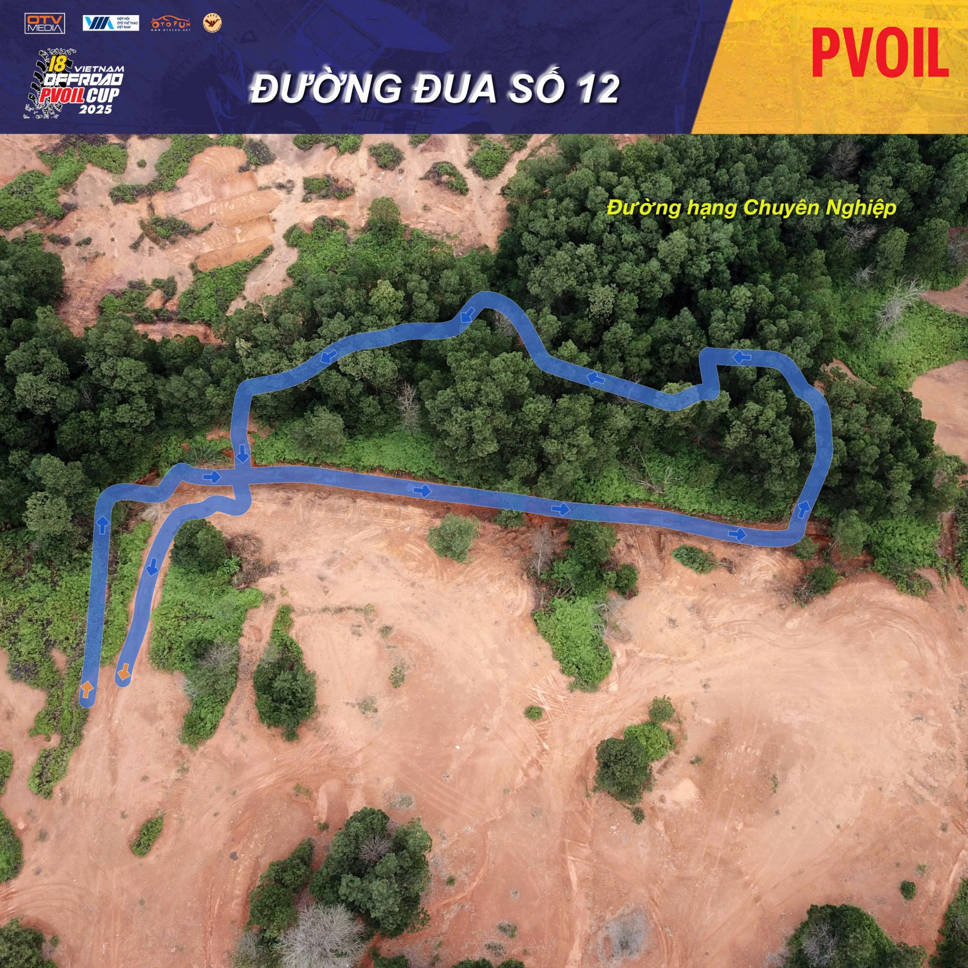 PVOIL VOC 2025 nóng dần với sơ đồ 24 đường đua đầy thử thách