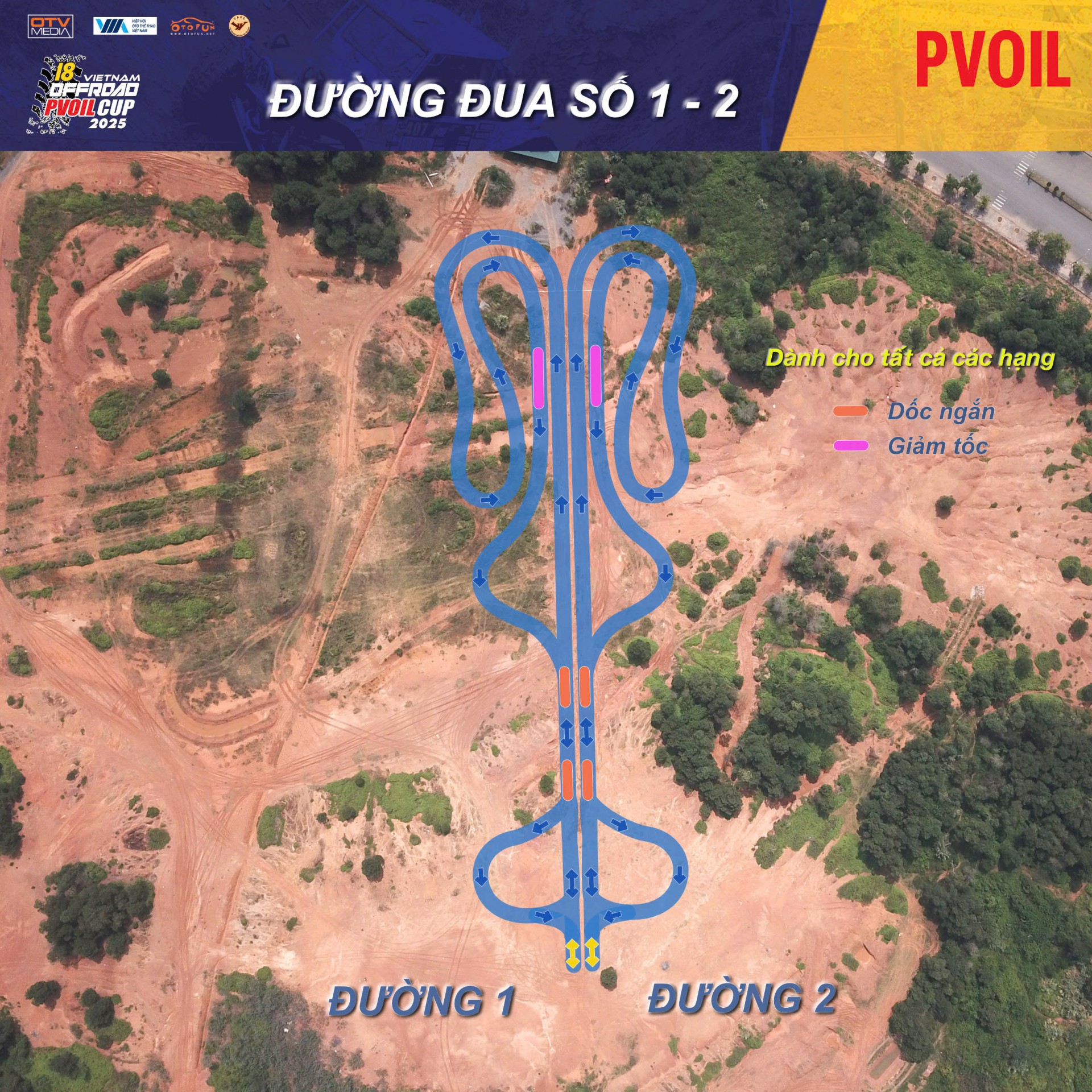 PVOIL VOC 2025 nóng dần với sơ đồ 24 đường đua đầy thử thách