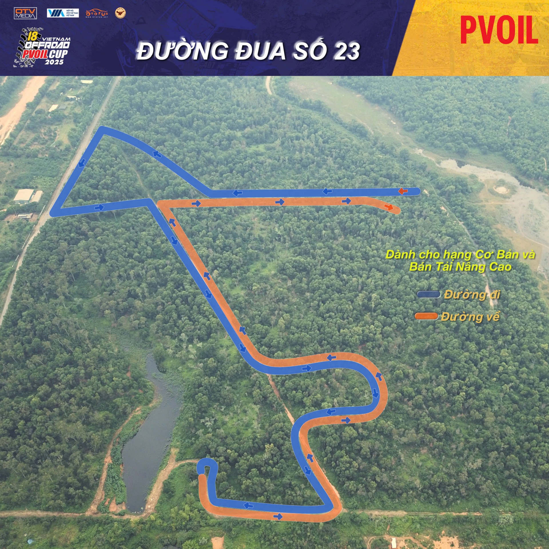 PVOIL VOC 2025 nóng dần với sơ đồ 24 đường đua đầy thử thách