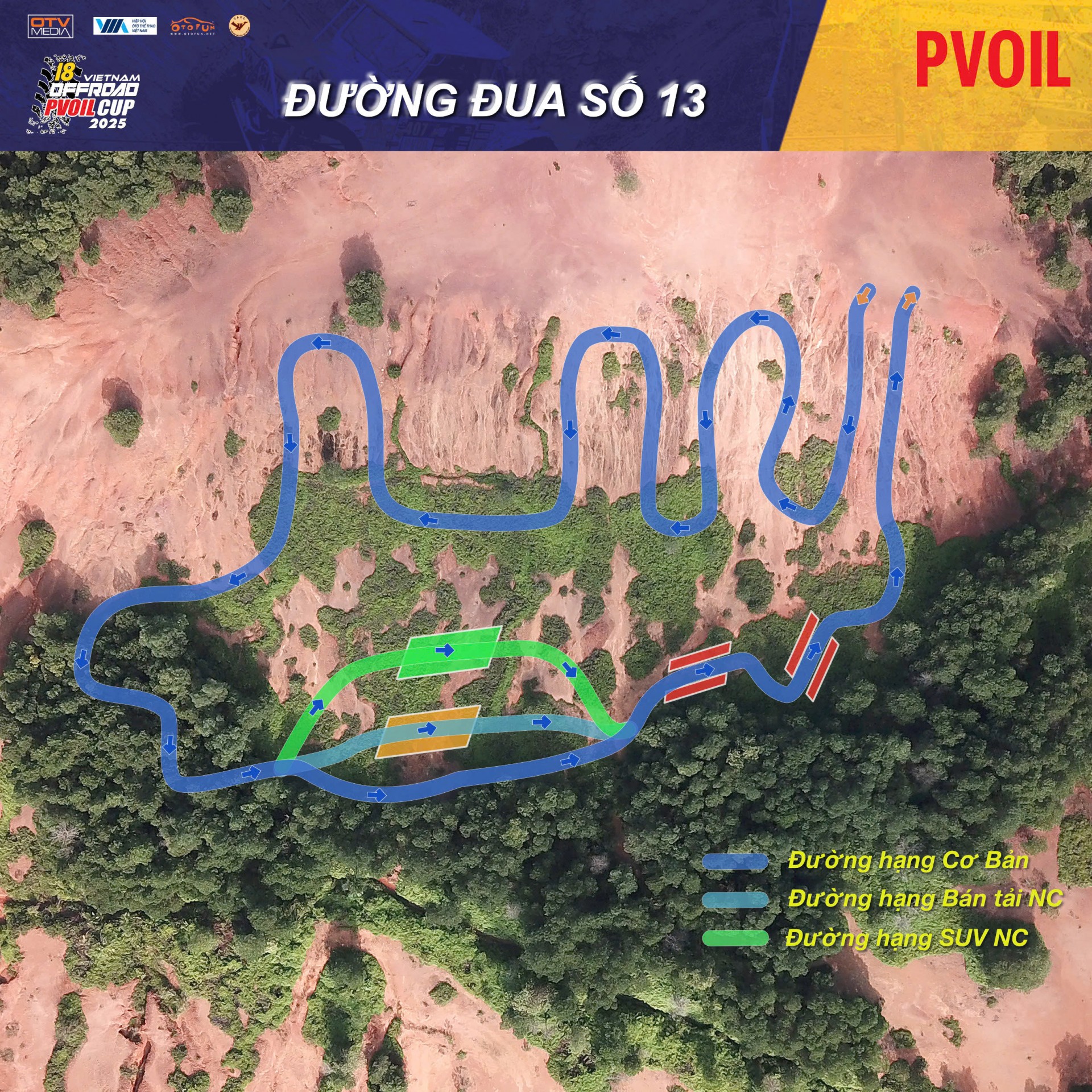 PVOIL VOC 2025 nóng dần với sơ đồ 24 đường đua đầy thử thách