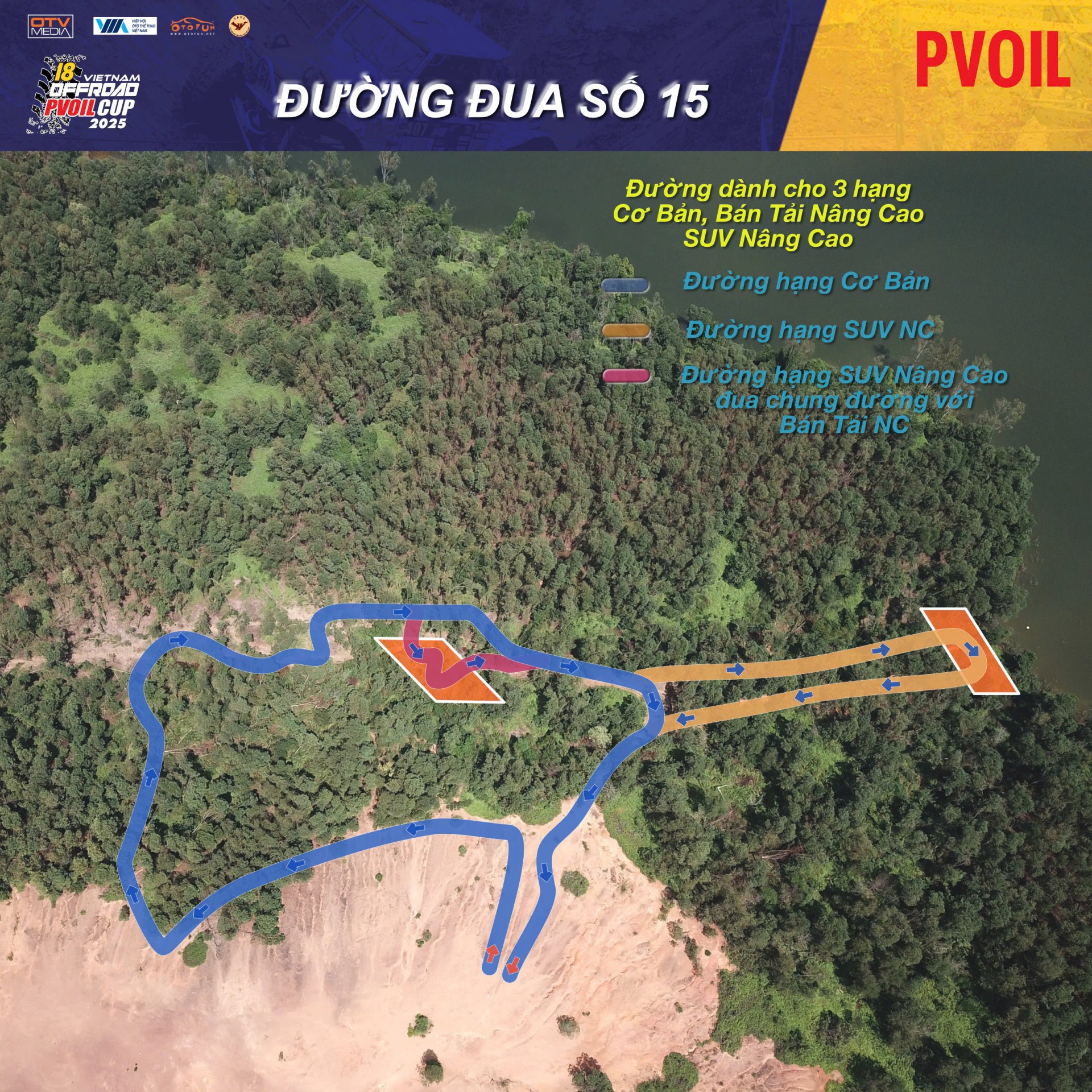 PVOIL VOC 2025 nóng dần với sơ đồ 24 đường đua đầy thử thách