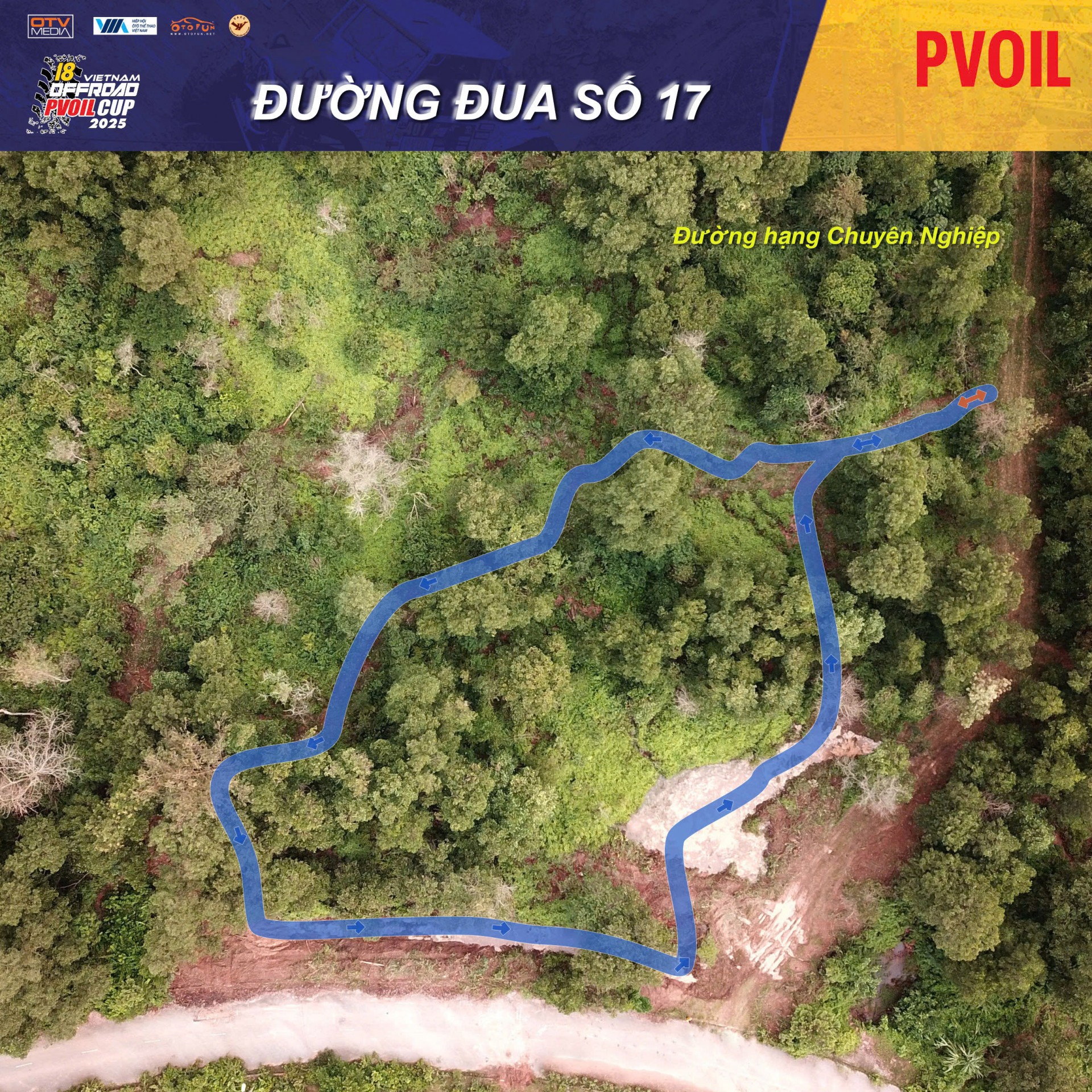 PVOIL VOC 2025 nóng dần với sơ đồ 24 đường đua đầy thử thách
