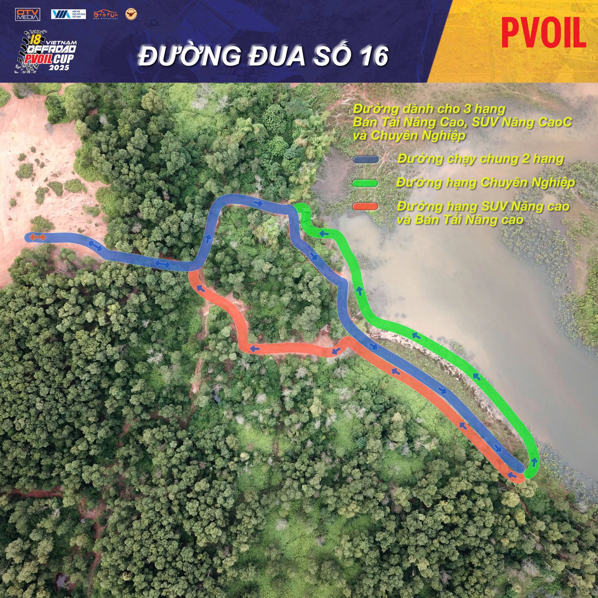 PVOIL VOC 2025 nóng dần với sơ đồ 24 đường đua đầy thử thách