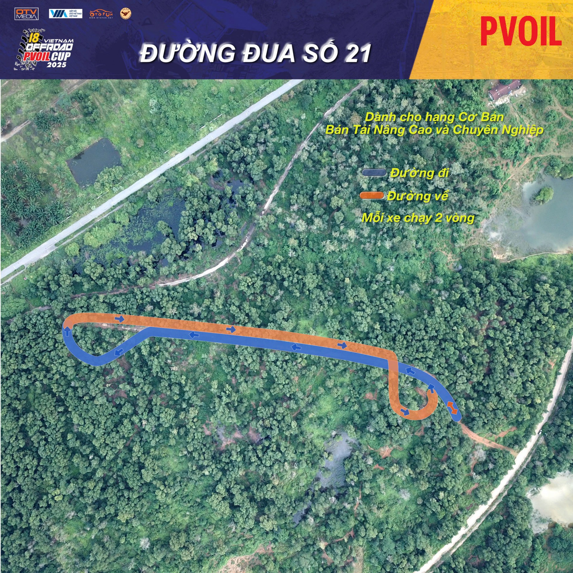 PVOIL VOC 2025 nóng dần với sơ đồ 24 đường đua đầy thử thách