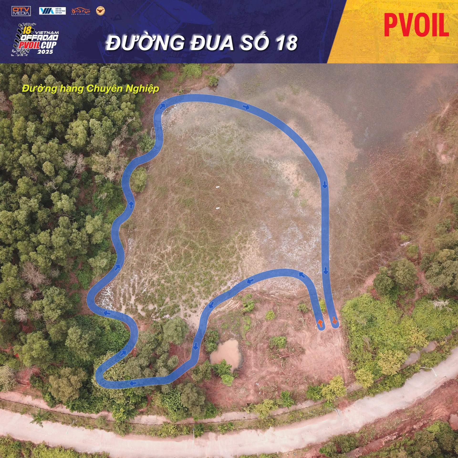 PVOIL VOC 2025 nóng dần với sơ đồ 24 đường đua đầy thử thách