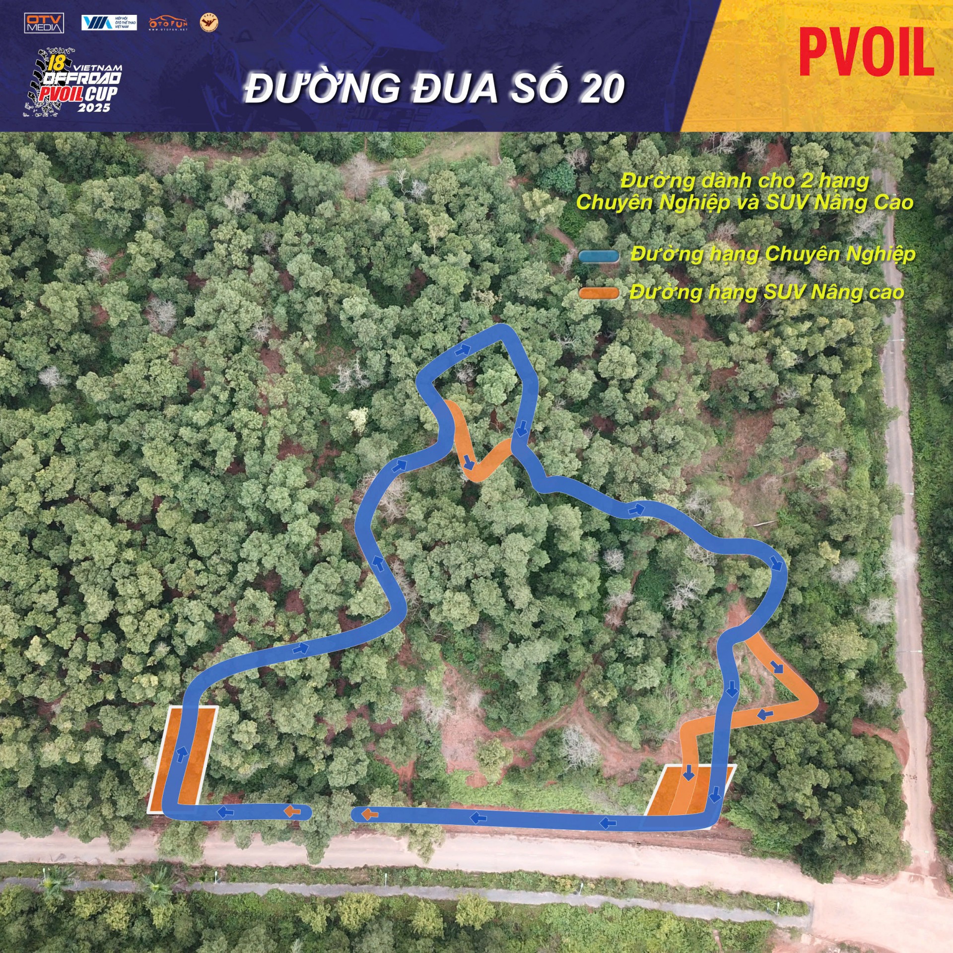PVOIL VOC 2025 nóng dần với sơ đồ 24 đường đua đầy thử thách