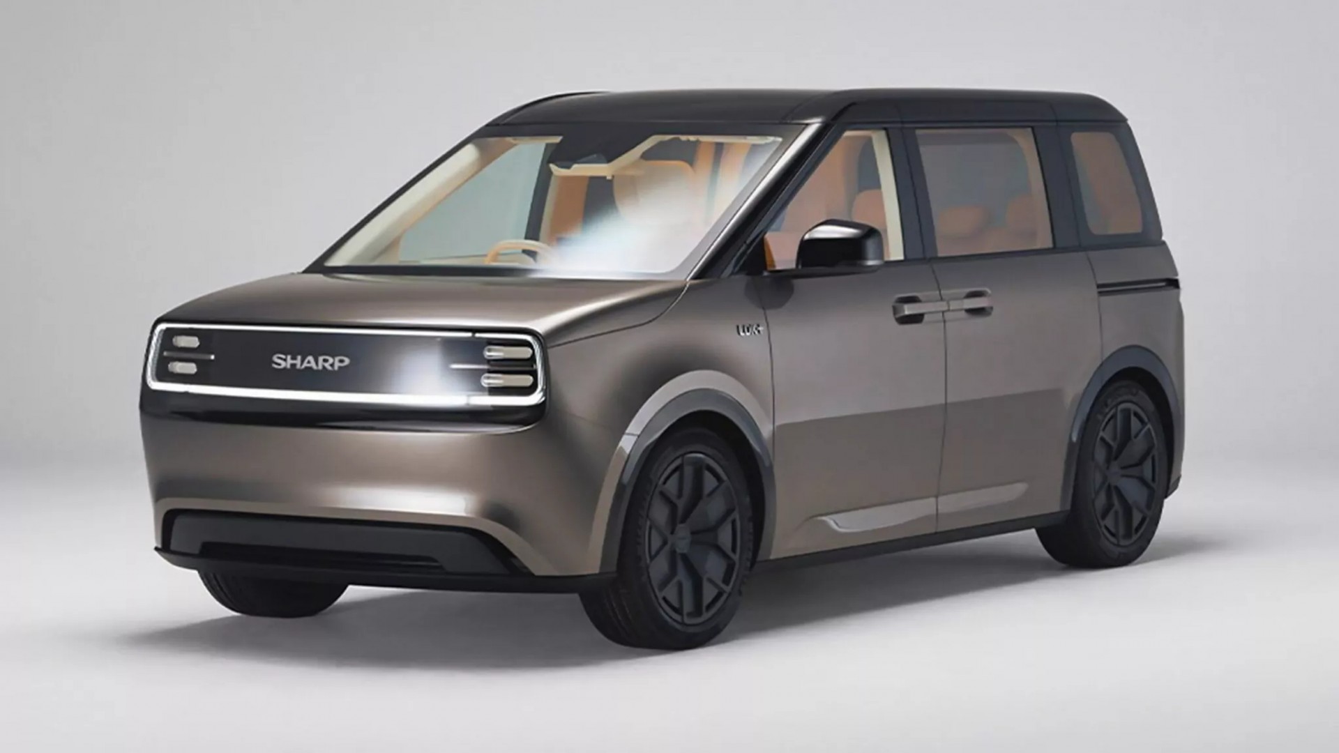 Phía trước của mẫu concept MPV điện Sharp LDK+ sẽ ra mắt tại Japan Mobility Show 2025