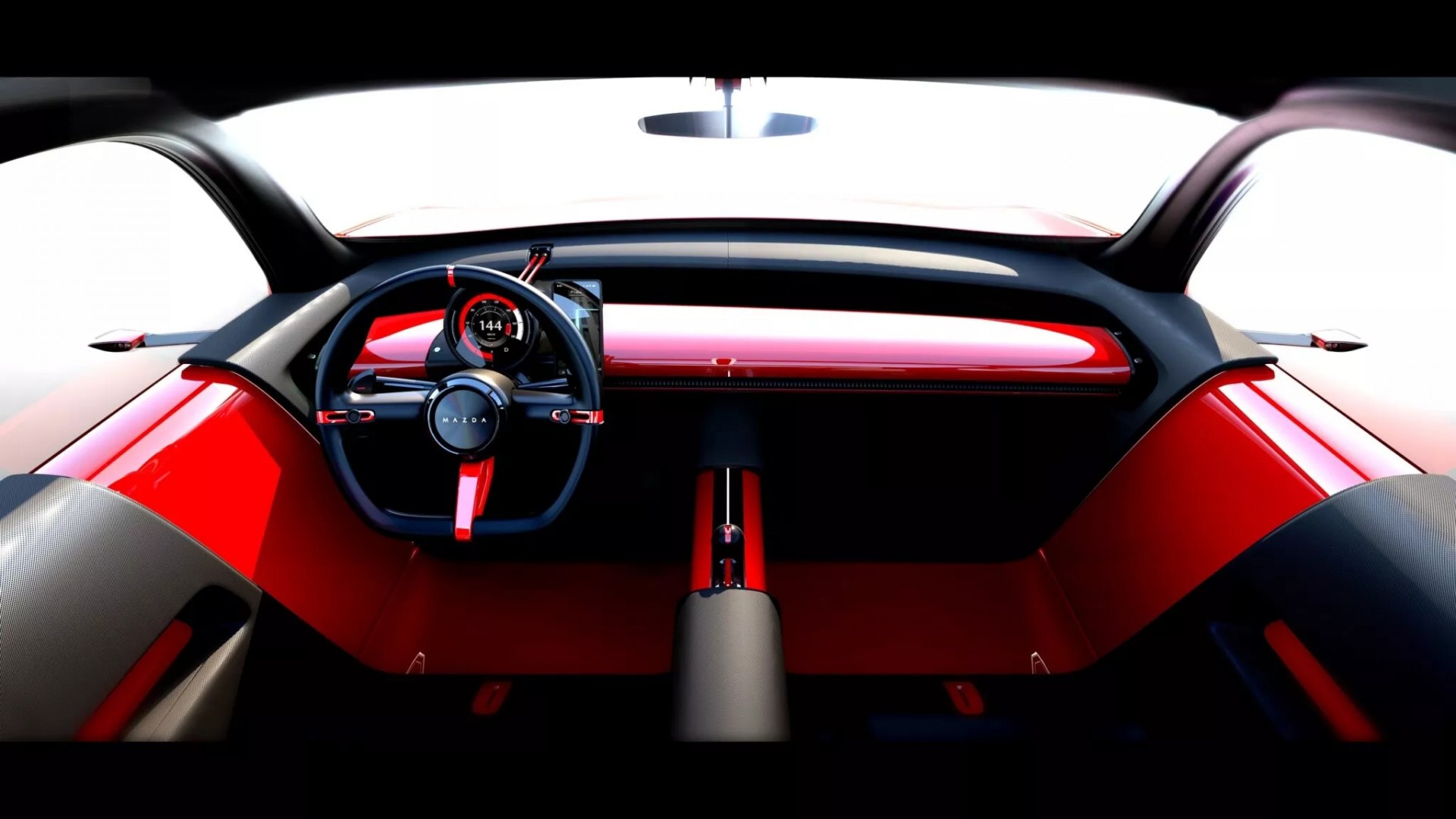 Mazda trình làng hai mẫu xe concept coupe và hatchback ấn tượng tại Japan Mobility Show 2025 Nội thất của Mazda Vision-X Compact