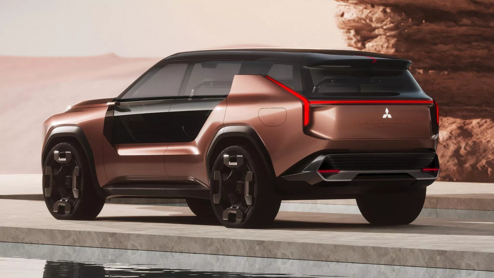 Phía sau của Mitsubishi Elevance Concept