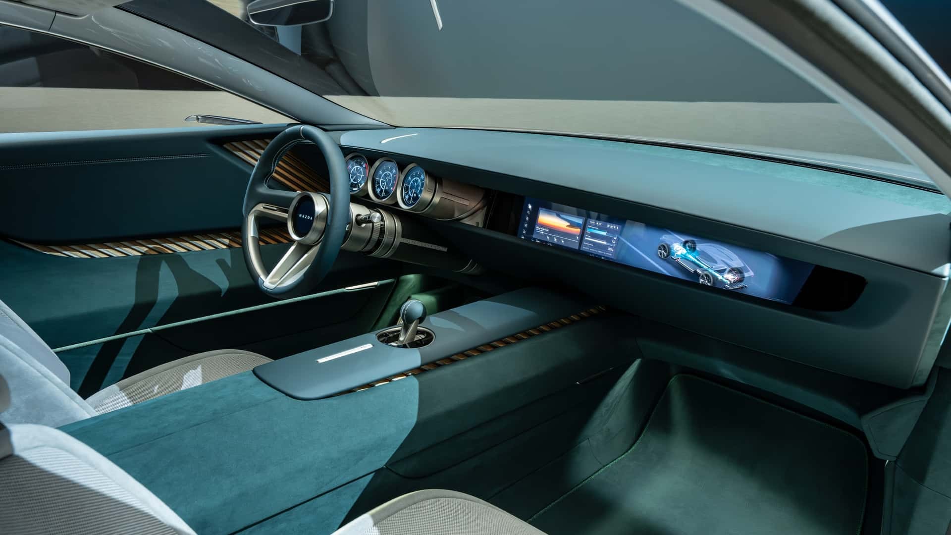 Không gian nội thất của Mazda Vision X-Coupe