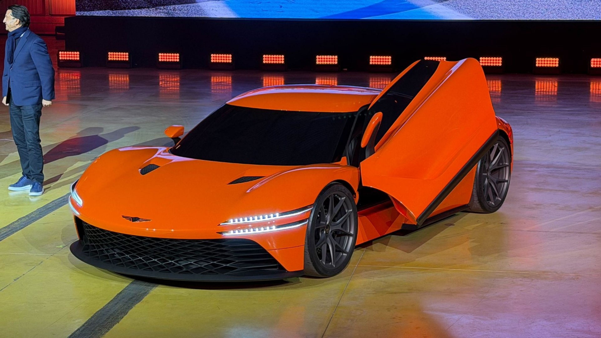 Thương hiệu xe sang của Hyundai hé lộ mẫu Genesis Magma GT Concept xứng tầm siêu xe hiệu suất cao Hình ảnh Genesis Magma GT Concept ra mắt thế giới lần đầu