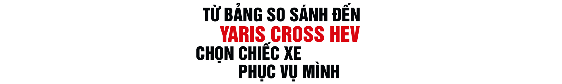 Khi Yaris Cross trở thành 'bước ngoặt' của một người đàn ông trẻ Khi Yaris Cross trở thành 'bước ngoặt' của một người đàn ông trẻ