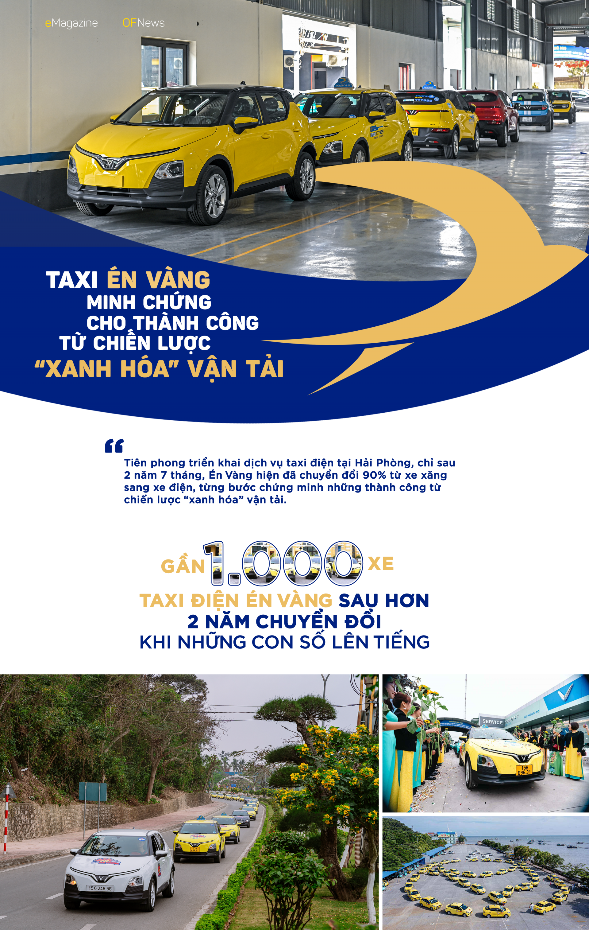 Taxi Én Vàng – minh chứng cho thành công từ chiến lược “xanh hóa” vận tải Taxi Én Vàng – minh chứng cho thành công từ chiến lược “xanh hóa” vận tải