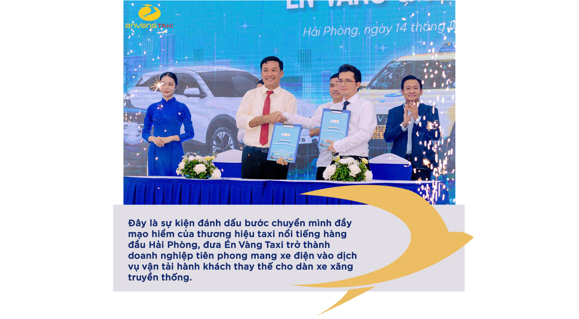 Taxi Én Vàng – minh chứng cho thành công từ chiến lược “xanh hóa” vận tải Taxi Én Vàng – minh chứng cho thành công từ chiến lược “xanh hóa” vận tải