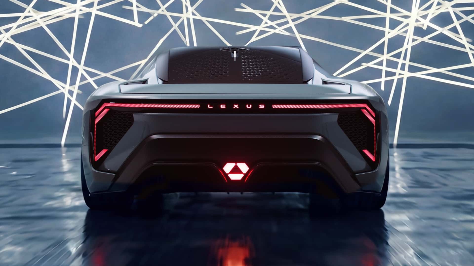 Lexus LFA Concept - mẫu siêu xe mang tính biểu tượng được hồi sinh dưới dạng xe điện Phía sau của Lexus LFA Concept 2025