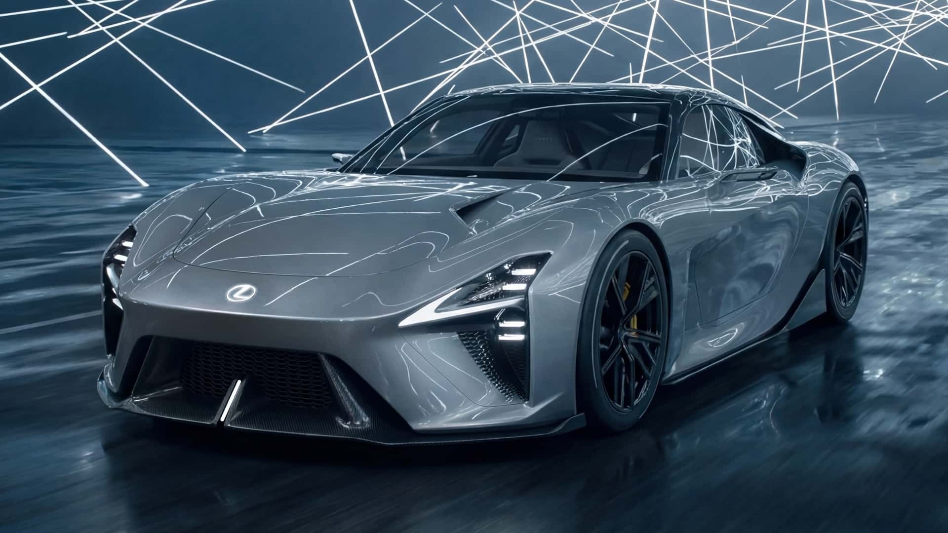 Lexus LFA Concept - mẫu siêu xe mang tính biểu tượng được hồi sinh dưới dạng xe điện Phía trước của Lexus LFA Concept 2025