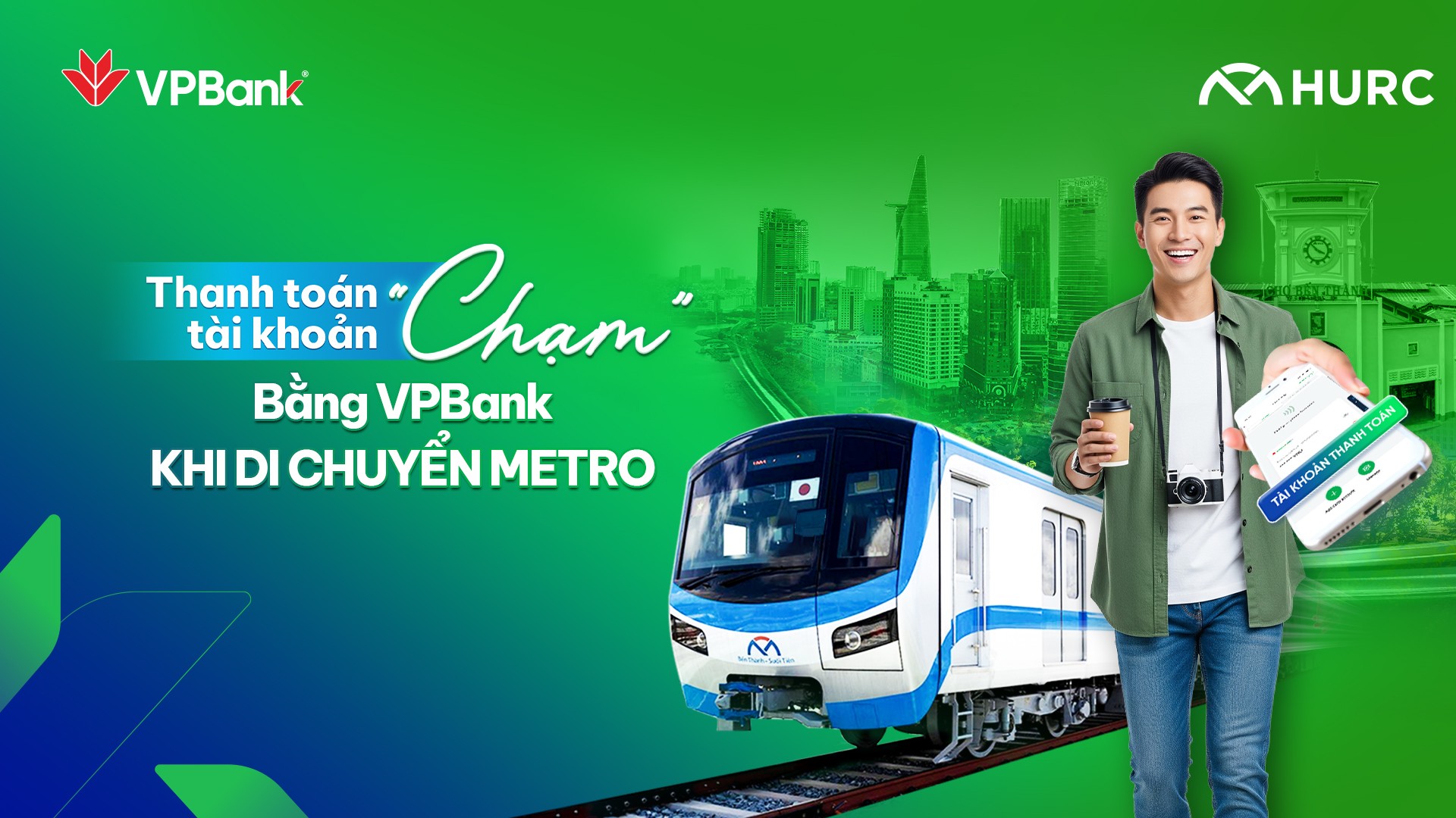 Thanh toán Metro chỉ bằng một chạm điện thoại với tài khoản thanh toán của VPBank Thanh toán Metro chỉ bằng một chạm điện thoại với tài khoản thanh toán của VPBank