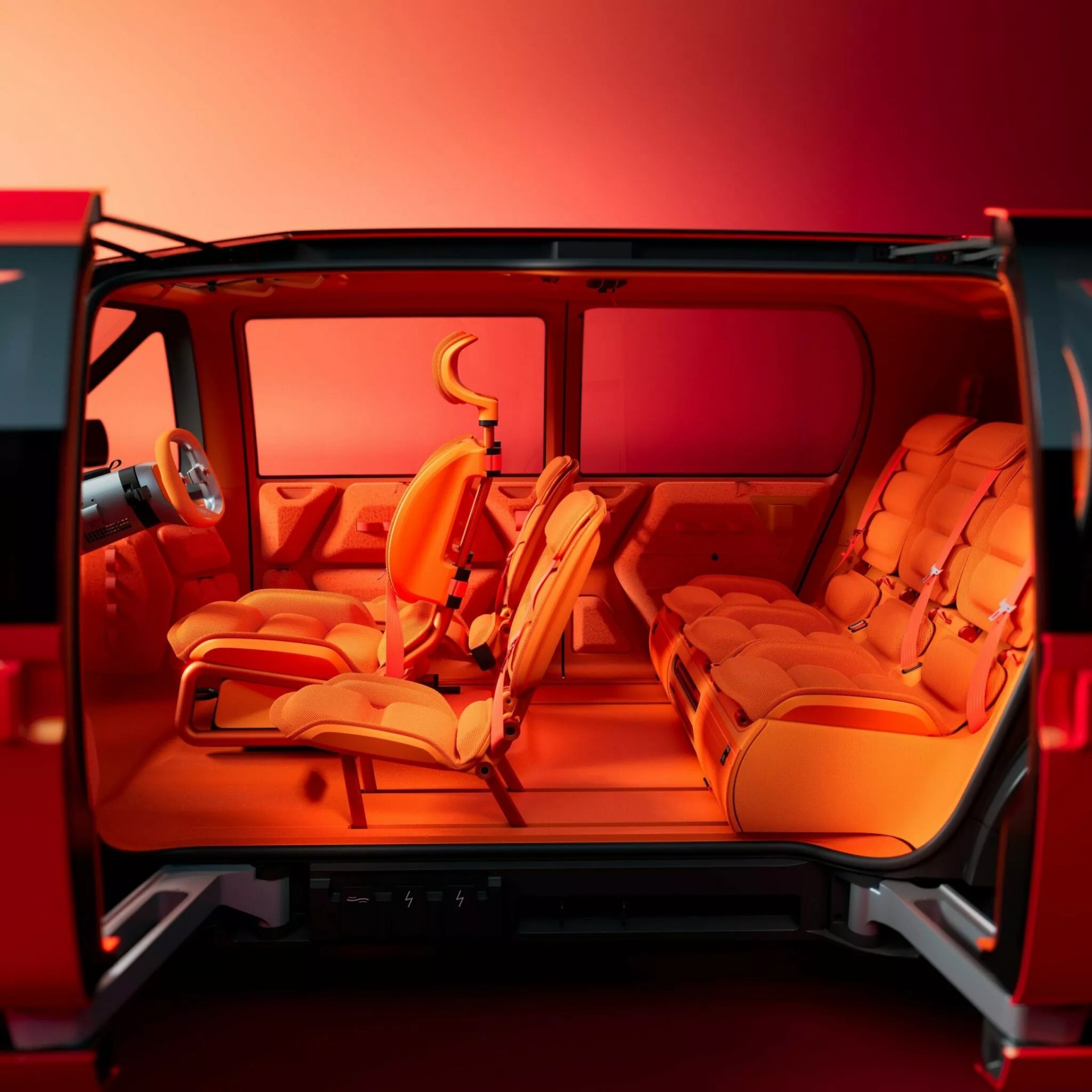 Citroën ELO - mẫu concept độc lạ, mang tới tầm nhìn mới cho phân khúc MPV điện Bố cục 6 ghế ngồi của mẫu concept MPV Citroën ELO