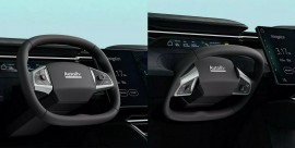 Công nghệ vô-lăng gập này sẽ xuất hiện trên xe tự lái Tensor Robocar do VinFast lắp ráp