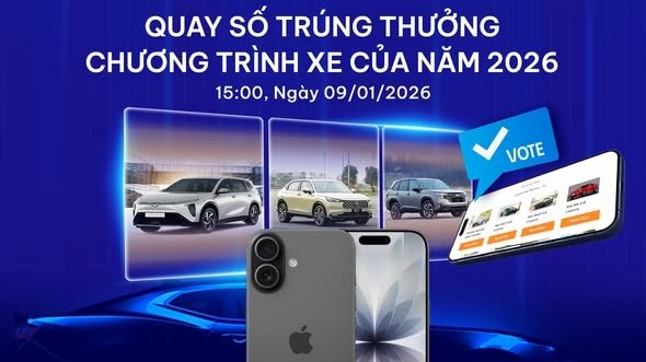 Công bố kết quả quay số trúng thưởng Chương trình Xe Của Năm 2026
