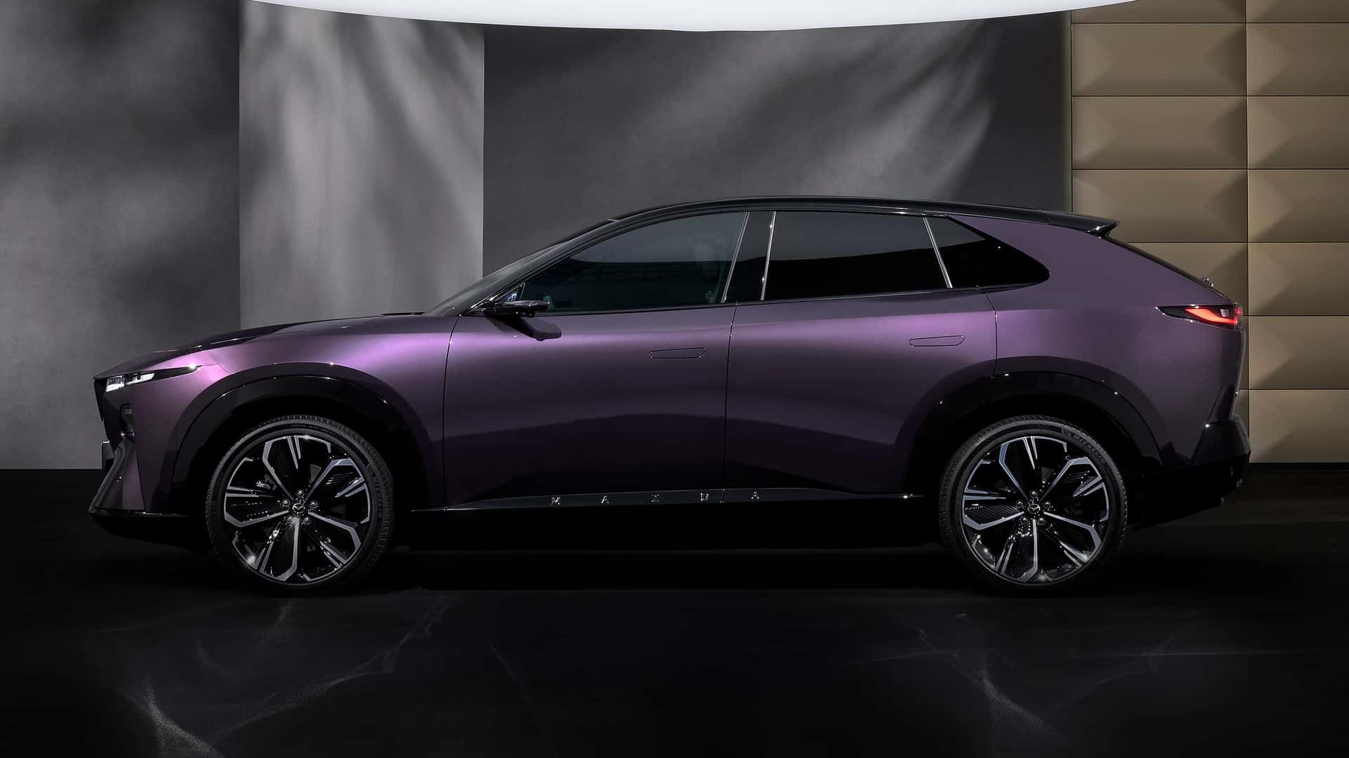 Sau khi bán ở Trung Quốc, xe điện Mazda CX-6e chính thức trình làng thị trường Châu Âu Phía bên của Mazda CX-6e 2026
