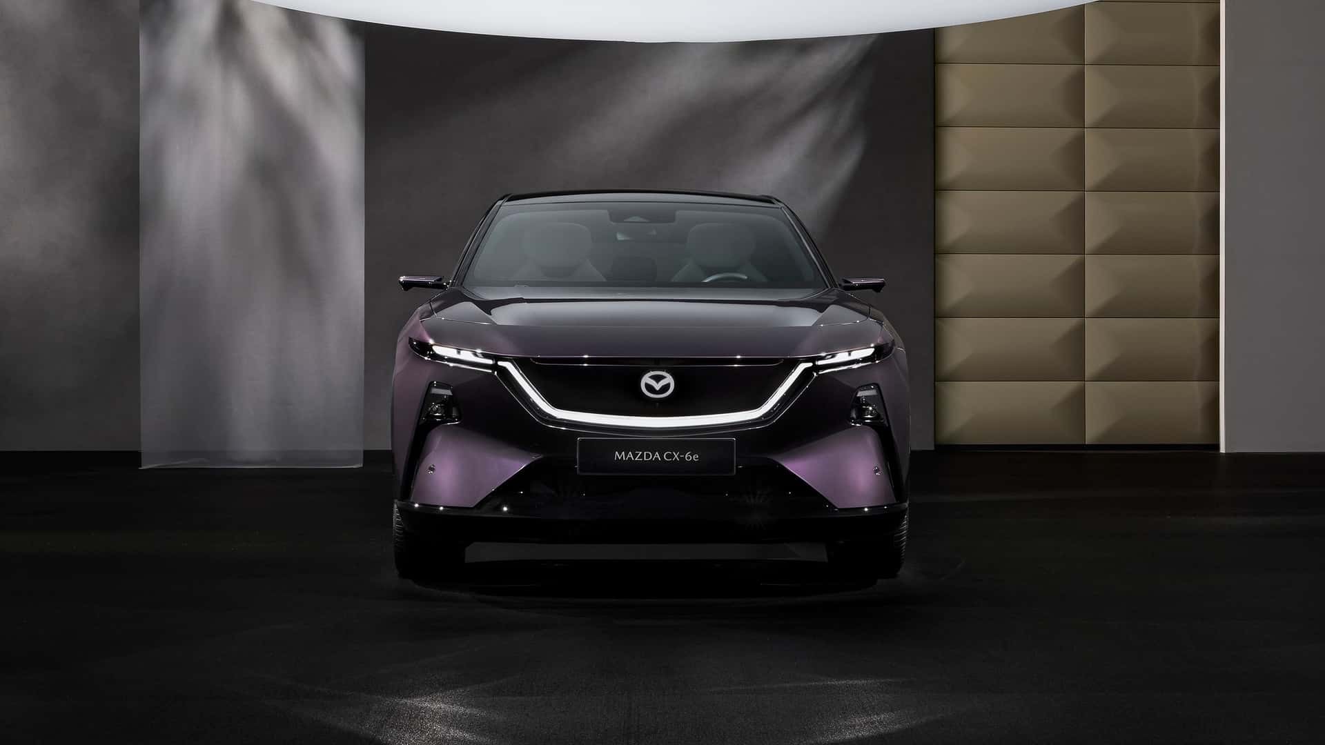 Sau khi bán ở Trung Quốc, xe điện Mazda CX-6e chính thức trình làng thị trường Châu Âu Phần đầu của Mazda CX-6e 2026