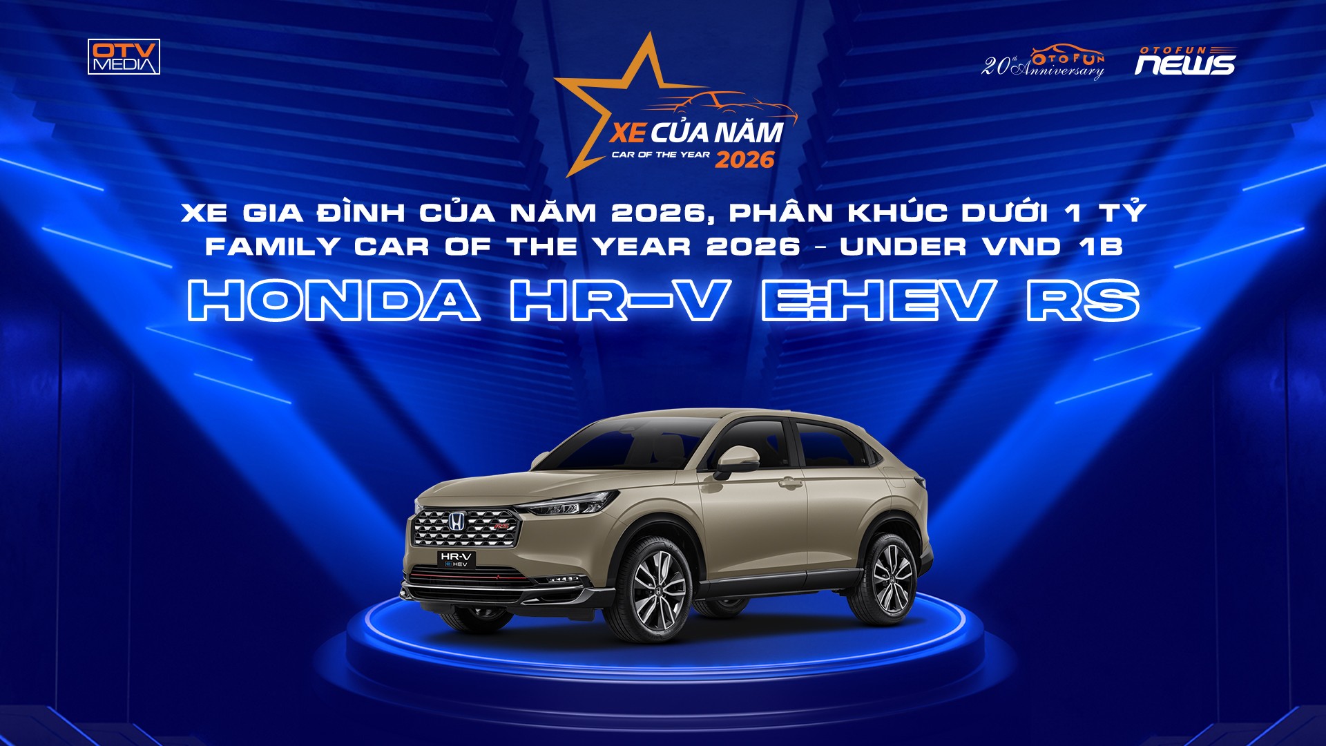 Công bố 5 Danh hiệu Xe Của Năm 2026