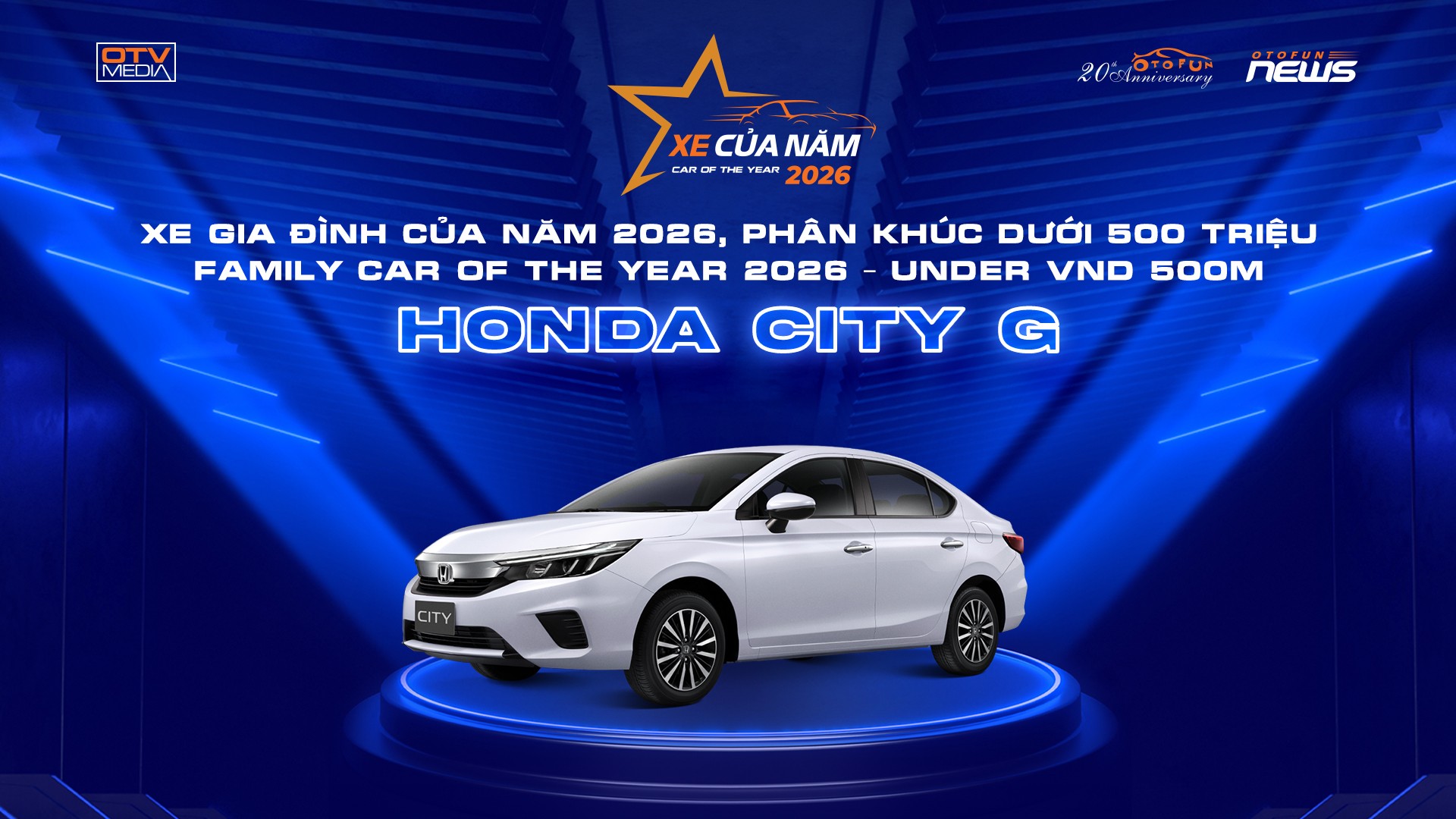 Công bố 5 Danh hiệu Xe Của Năm 2026