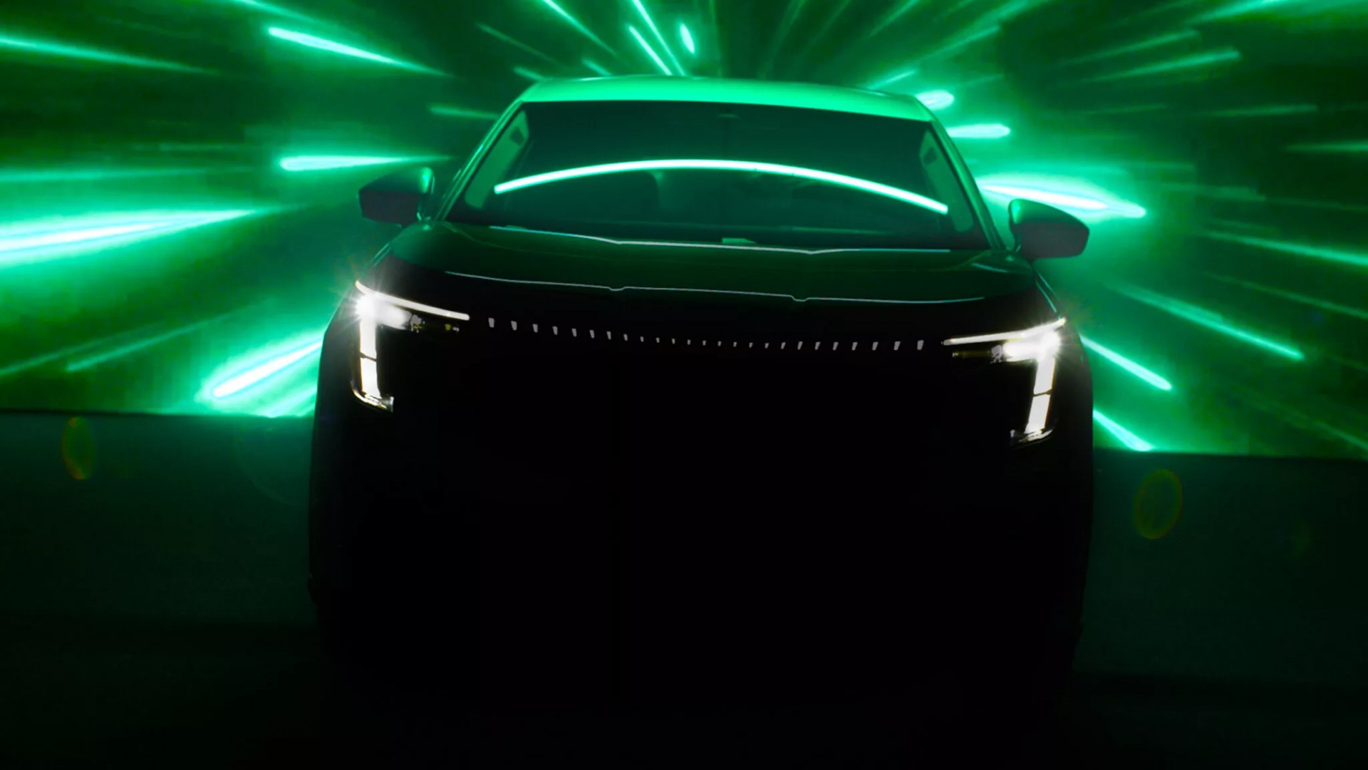 Skoda xác nhận mẫu SUV điện cỡ lớn, đắt giá nhất của hãng sẽ mang tên Peaq Hình ảnh úp mở phần đầu của Skoda Peaq 2026