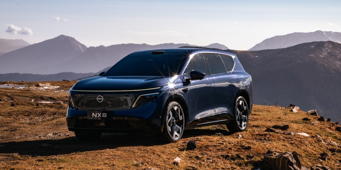 SUV điện Nissan NX8 lộ diện với thiết kế bắt mắt, trang bị nhiều công nghệ tại Trung Quốc Phía trước của Nissan NX8 2026