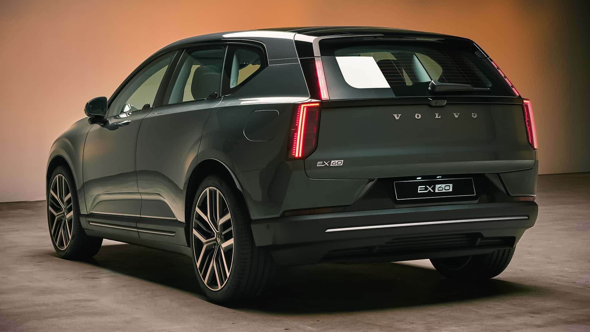 SUV điện Volvo EX60 ra mắt với diện mạo hiện đại, cấu hình mạnh mẽ Phía sau của Volvo EX60