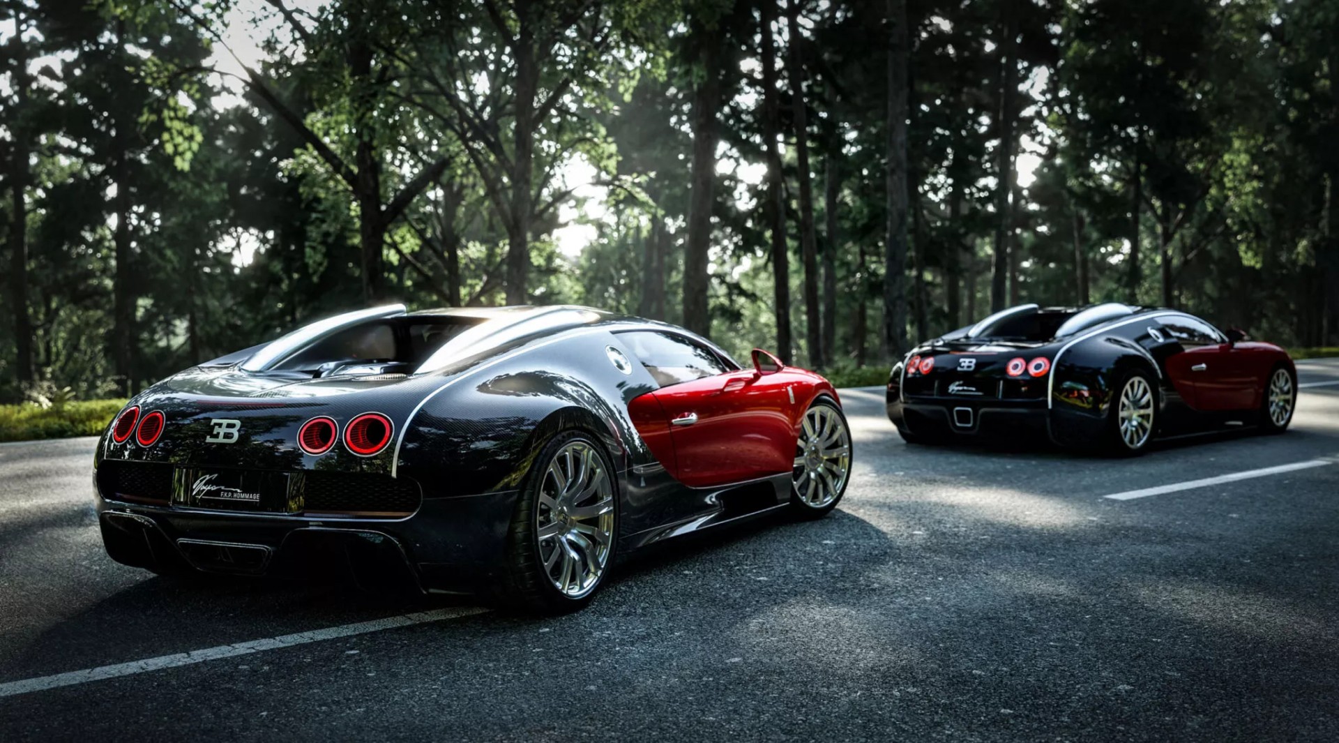 Bugatti giới thiệu FKP Hommage - Phiên bản cực độc nhân dịp kỷ niệm 20 năm siêu xe Veyron Phía sau của Bugatti FKP Hommage