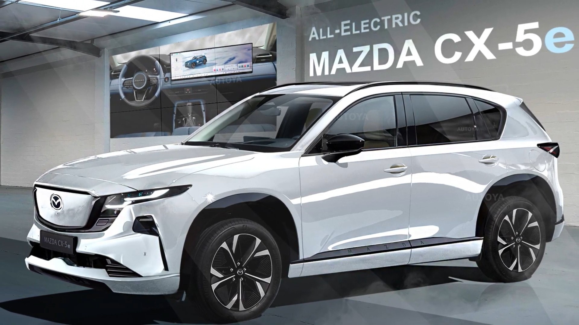 Mazda CX-5 bản thuần điện lộ diện qua ảnh dựng Mazda CX-5 bản thuần điện lộ diện qua ảnh dựng
