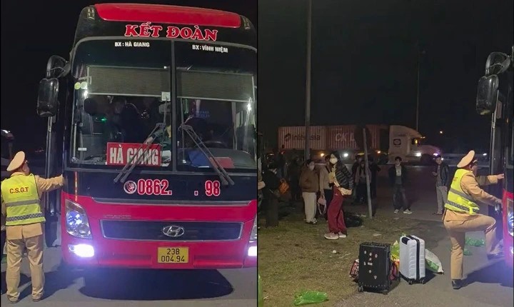 Xe khách bị phạt gần 200 triệu đồng vì 'nhồi nhét' hành khách ngày Tết Xe khách bị phạt gần 200 triệu đồng vì 'nhồi nhét' hành khách ngày Tết
