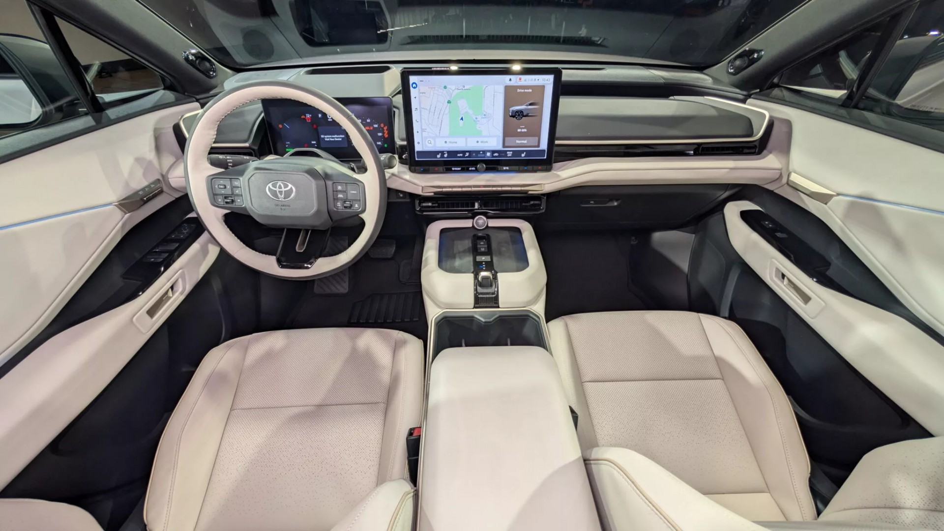 Toyota Highlander 2027 ra mắt với cấu hình thuần điện, kích thước vạm vỡ hơn Nội thất của Toyota Highlander 2027