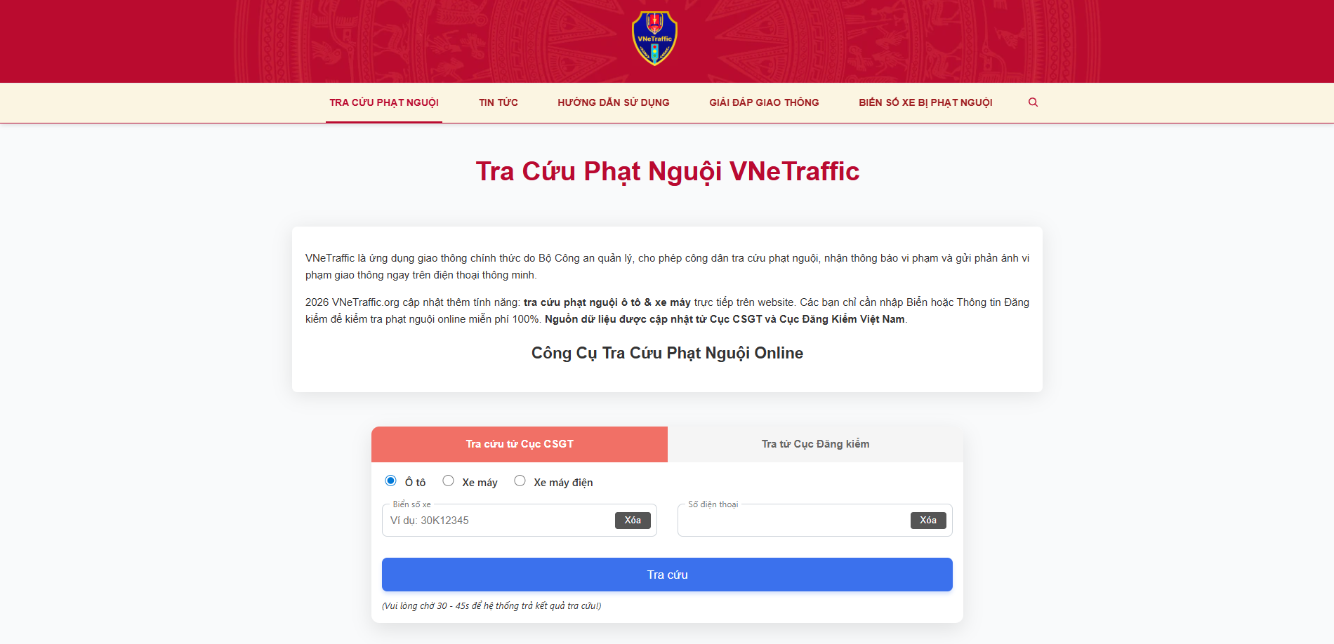 Người dùng nên tra cứu phạt nguội ở đâu? Người dùng nên tra cứu phạt nguội ở đâu?