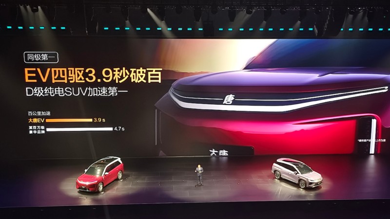 BYD cho ra mắt mẫu SUV thuần điện mang tên Great Tang BYD cho ra mắt mẫu SUV thuần điện mang tên Great Tang
