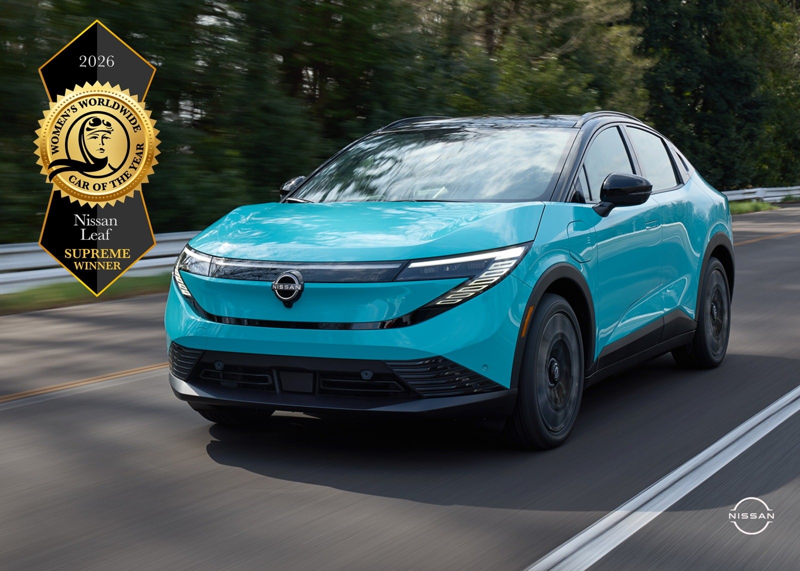 SUV điện Nissan chiến thắng giải thưởng Xe của Năm do Phụ nữ Bình chọn 2026 Nissan Leaf là mẫu xe giành giải thưởng cao nhất của Women’s Worldwide Car of the Year 2026