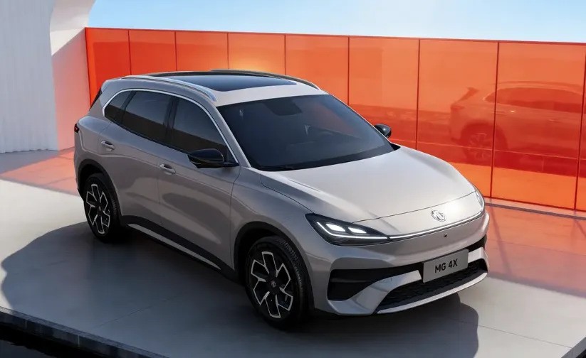 SUV điện MG 4X hé lộ hình ảnh ngoại thất, trang bị công nghệ pin bán thể rắn Phía trước của MG 4X