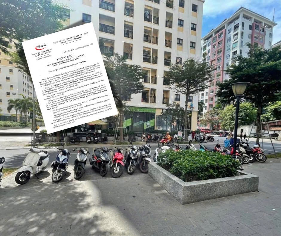Một chung cư ở TP.HCM bán chỗ đậu xe 500 triệu đồng Một chung cư ở TP.HCM bán chỗ đậu xe 500 triệu đồng