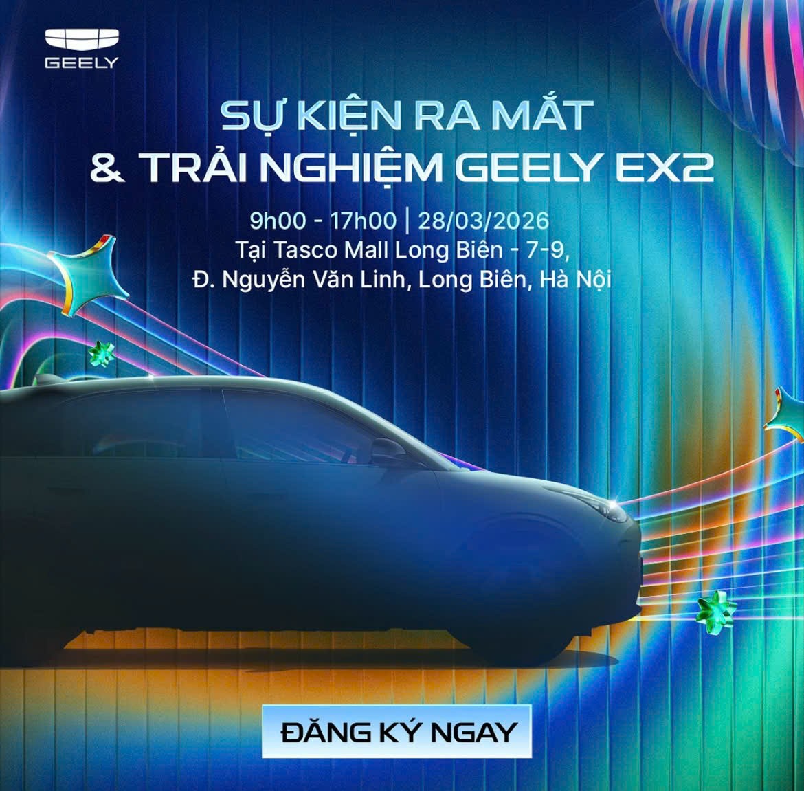 Xe điện Geely EX2 ra mắt tại Việt Nam vào 28/3 Xe điện Geely EX2 ra mắt tại Việt Nam vào 28/3