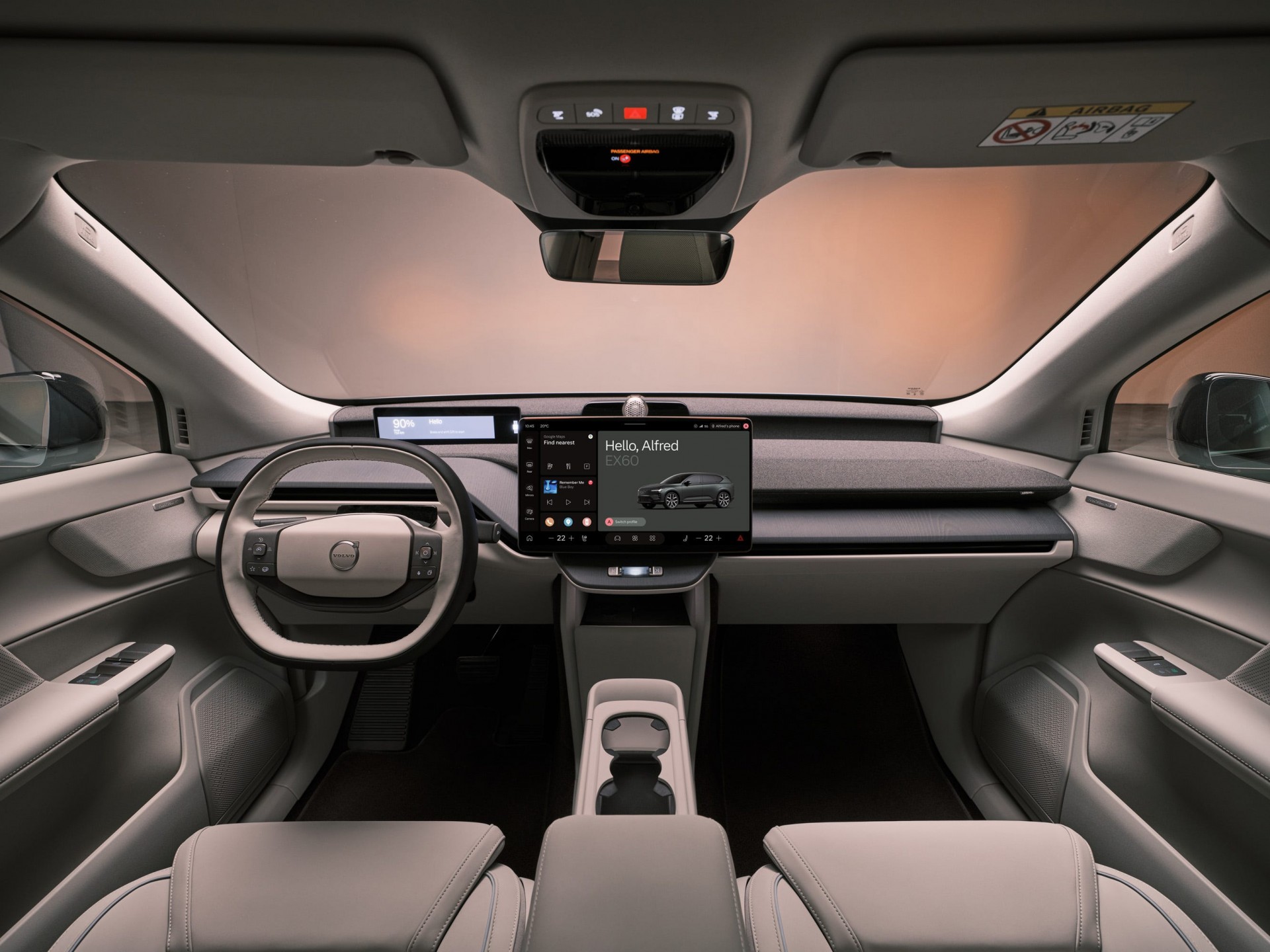 Mẫu Volvo EX60 sử dụng hệ điều hành Android Automotive của Google