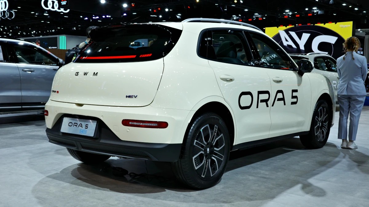 Hatchback nhỏ gọn GWM Ora 5 ra mắt tại Thái Lan với cả phiên bản HEV và EV tiện lợi Phía sau của GWM Ora 5 HEV