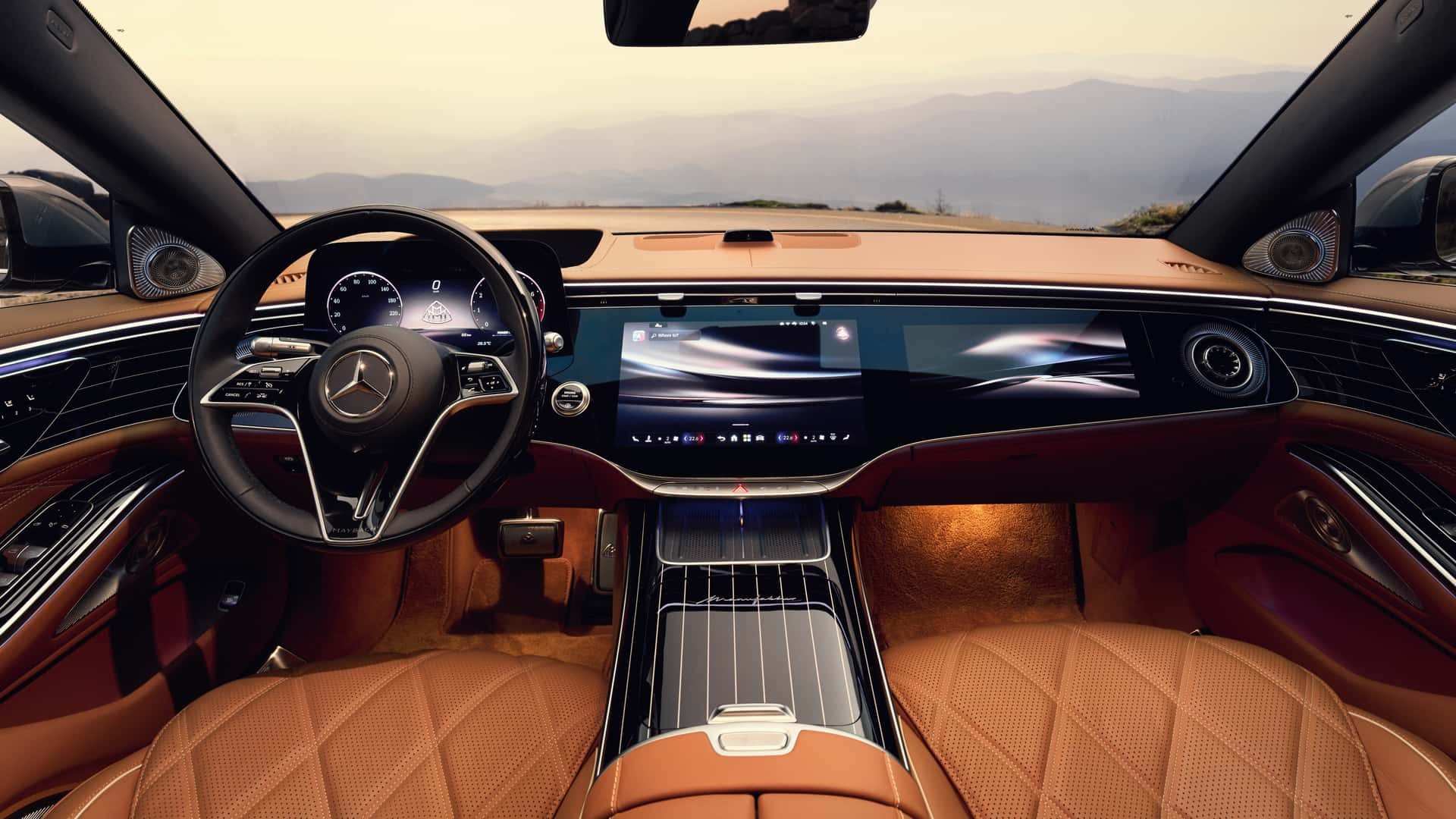 Mercedes-Maybach S-Class 2027 ra mắt với hàng loạt nâng cấp ngoại và nội thất bóng bẩy Nội thất của Mercedes-Maybach S-Class 2027