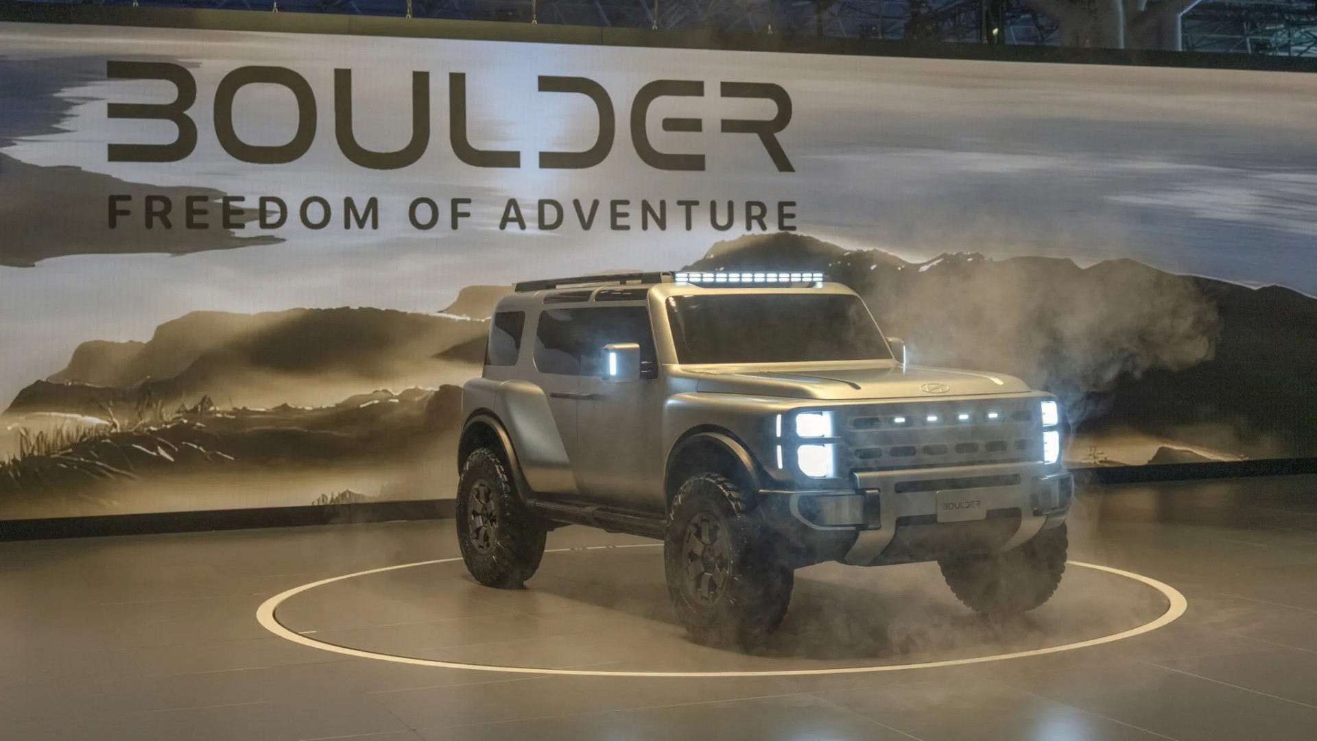 Mẫu concept SUV off-road tên gọi Hyundai Boulder ra mắt tại Triển lãm Ô tô New York 2026 Hyundai Boulder SUV Concept ra mắt công chúng lần đầu tại Triển lãm Ô tô Quốc tế New York 2026