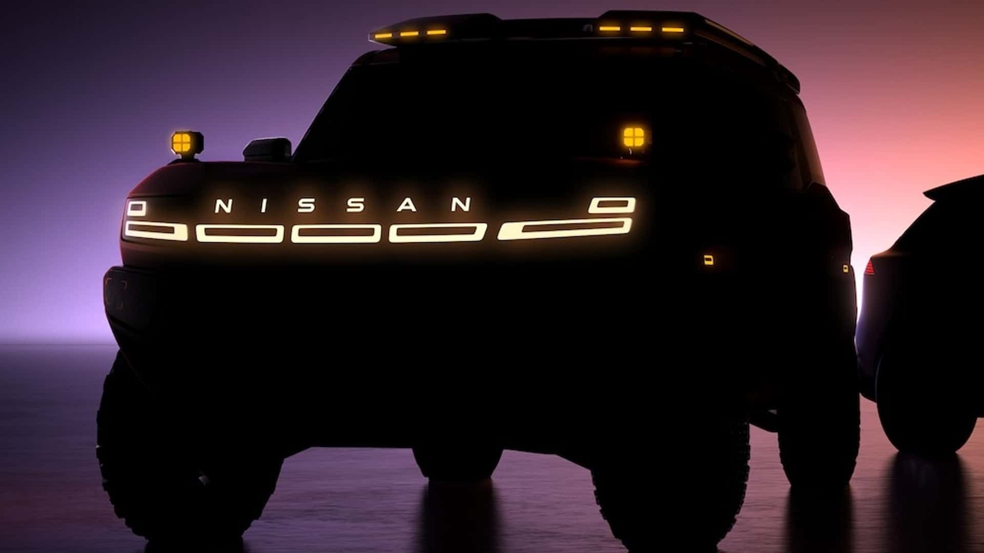 Hai mẫu xe concept Nissan hoàn toàn mới hé lộ hình ảnh đầu tiên trước thềm Auto China 2026 Mẫu concept xe off-road mới của Nissan
