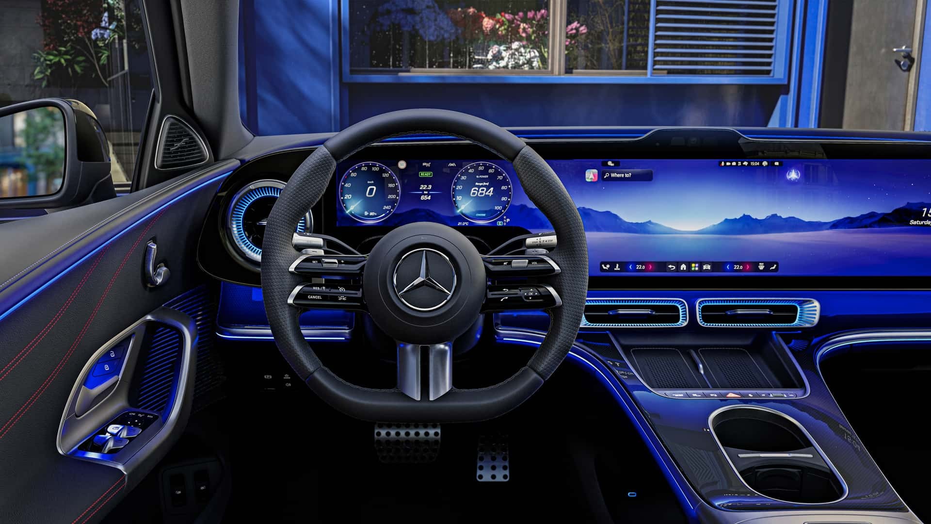 Mercedes-Benz C-Class Electric 2027 chính thức lộ diện, thiết kế khác hẳn bản chạy xăng Hệ thống lái của Mercedes-Benz C-Class Electric 2027