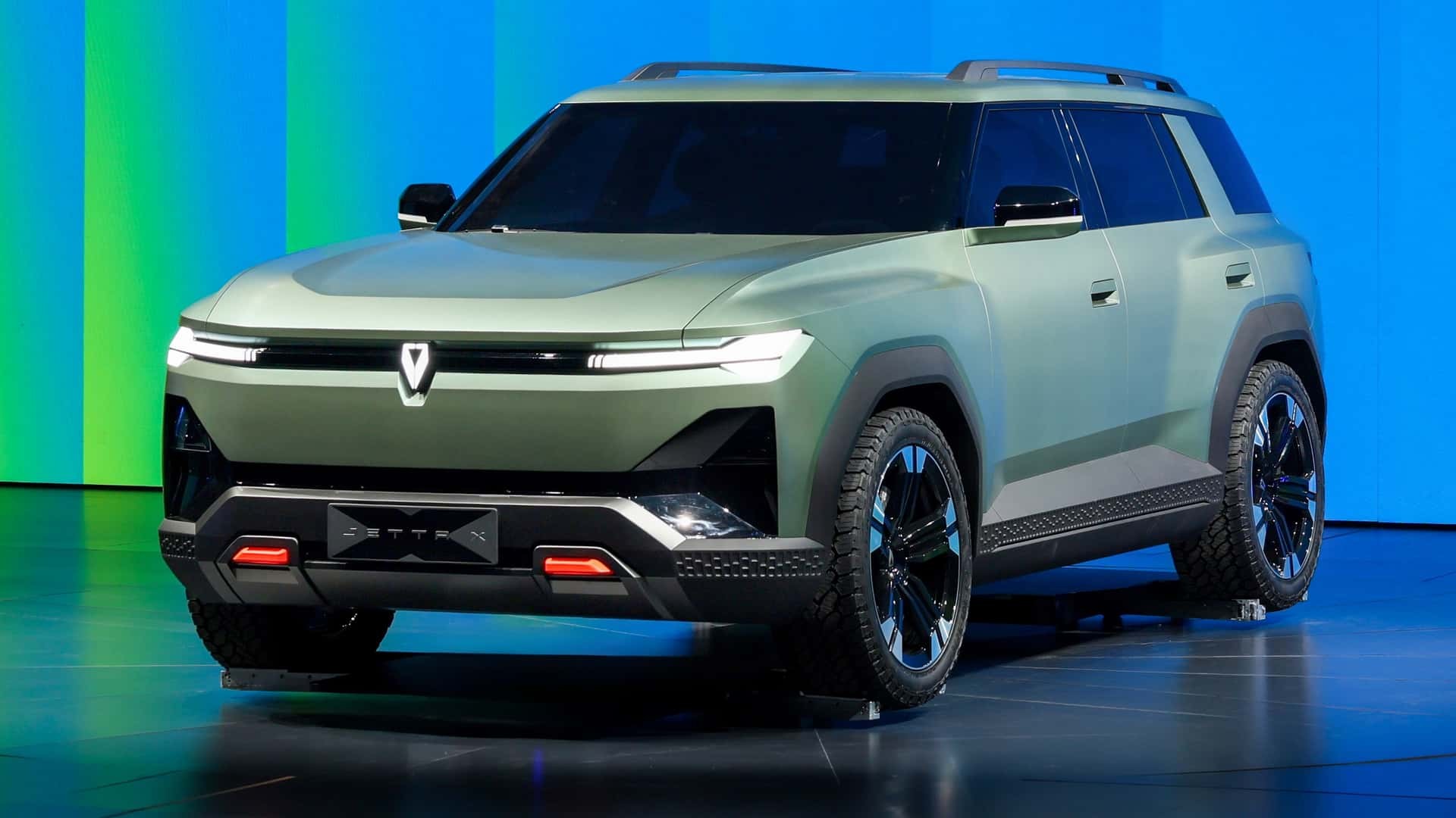 Volkswagen Jetta X Concept ra mắt, cho xem trước mẫu SUV chạy điện giá rẻ mới Phía trước của Volkswagen Jetta X Concept